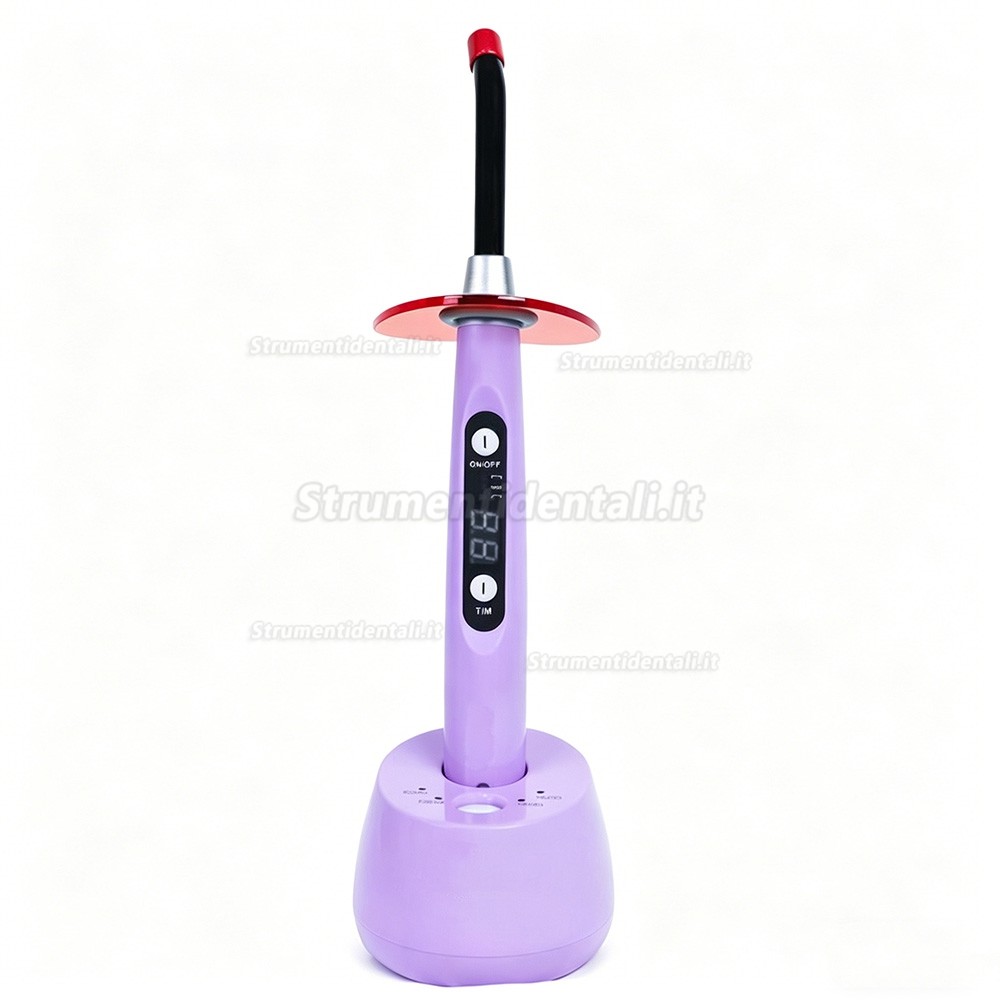 Mecco Q5 Lampada fotopolimerizzatrice a LED odontoiatrico (max 1600 mW/cm&sup2;) con illuminometro